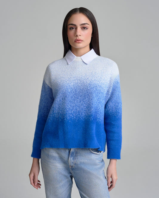 BREATH HOLD BLUE CREWNECK