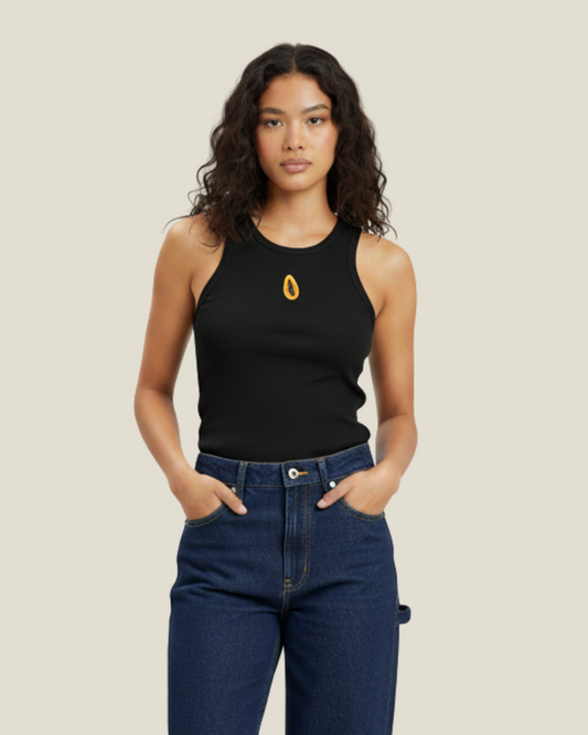 TANK TOP PAPAYA BLACK