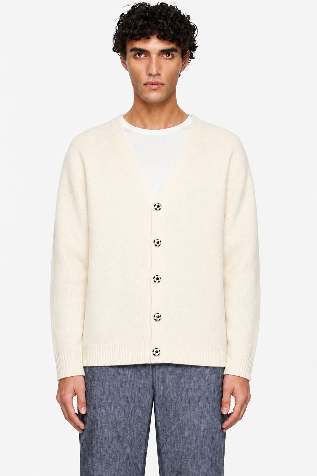 FUTBOL CARDIGAN WHITE