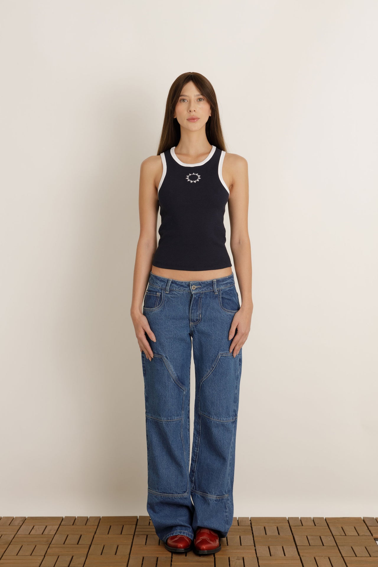 CROP TOP ALS NAVY