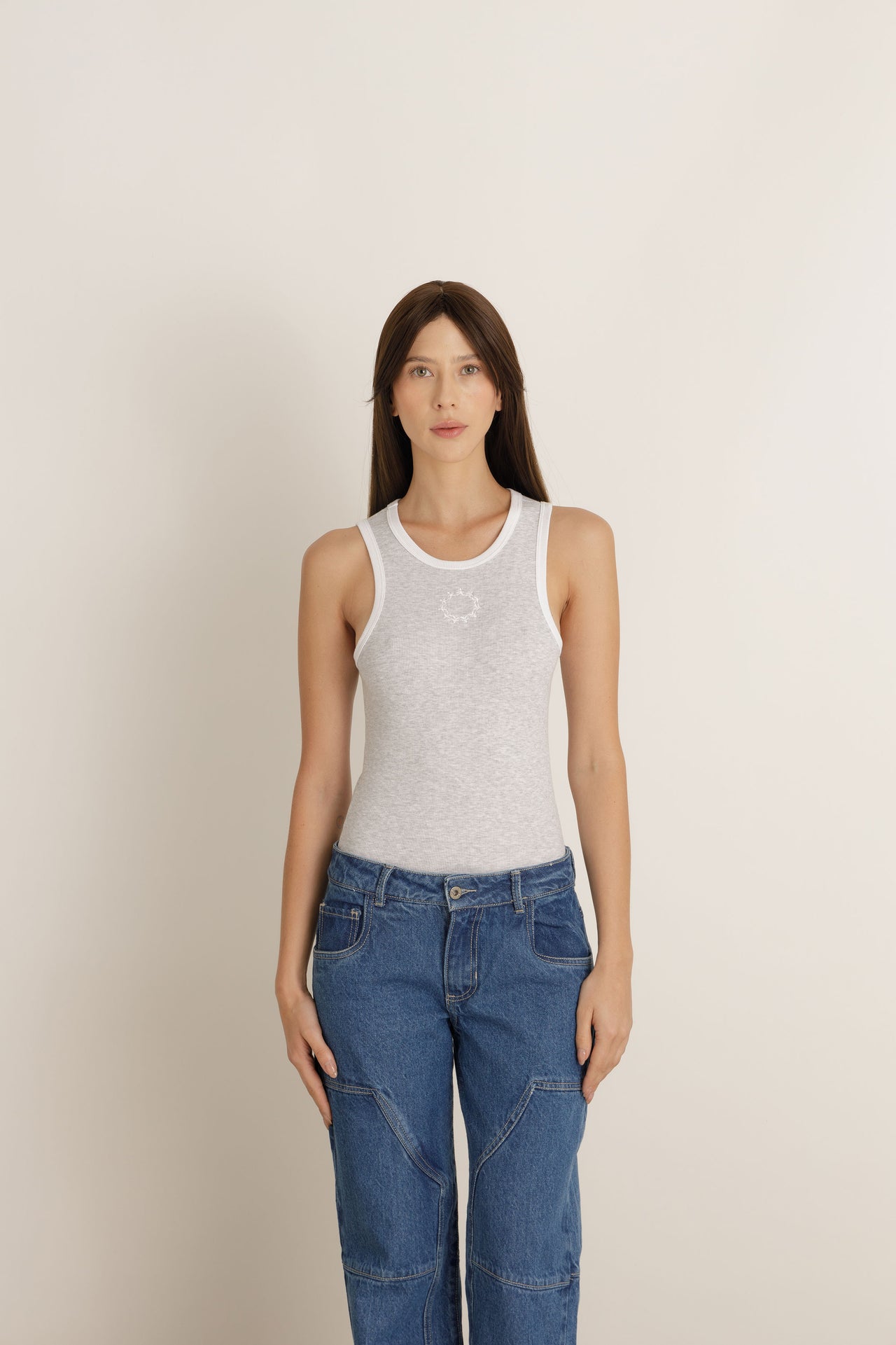 CROP TOP ALS GRIS