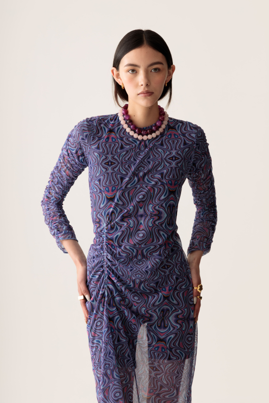 Les petit violet dress