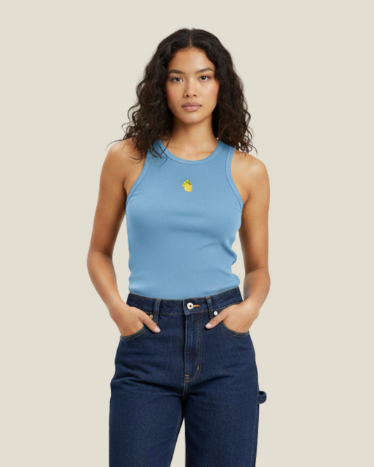 LEMON BLUE TANK TOP