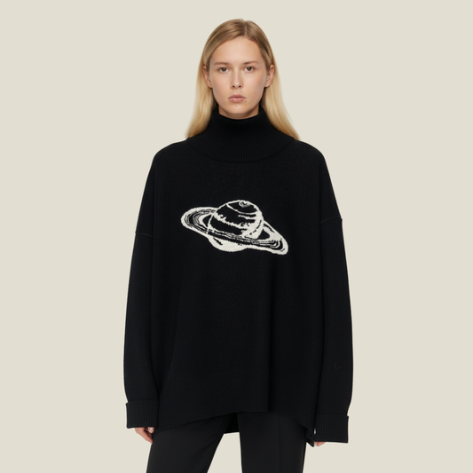 TURTLENECK SATURNO NEGRO