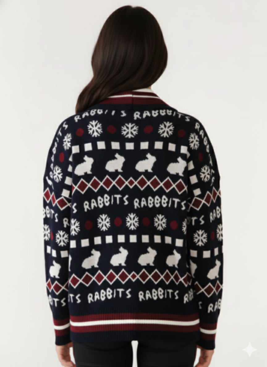 UGLY CHRISTMAS POLO CARDIGAN