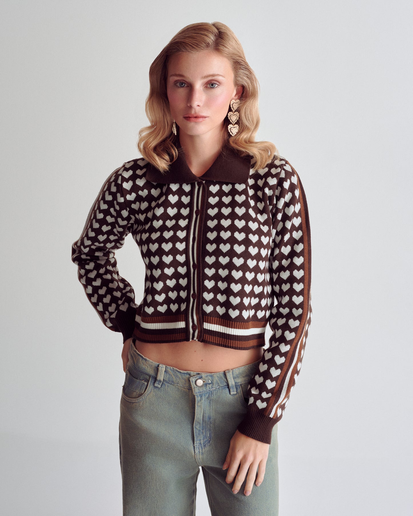 CARDI HEART BROWN