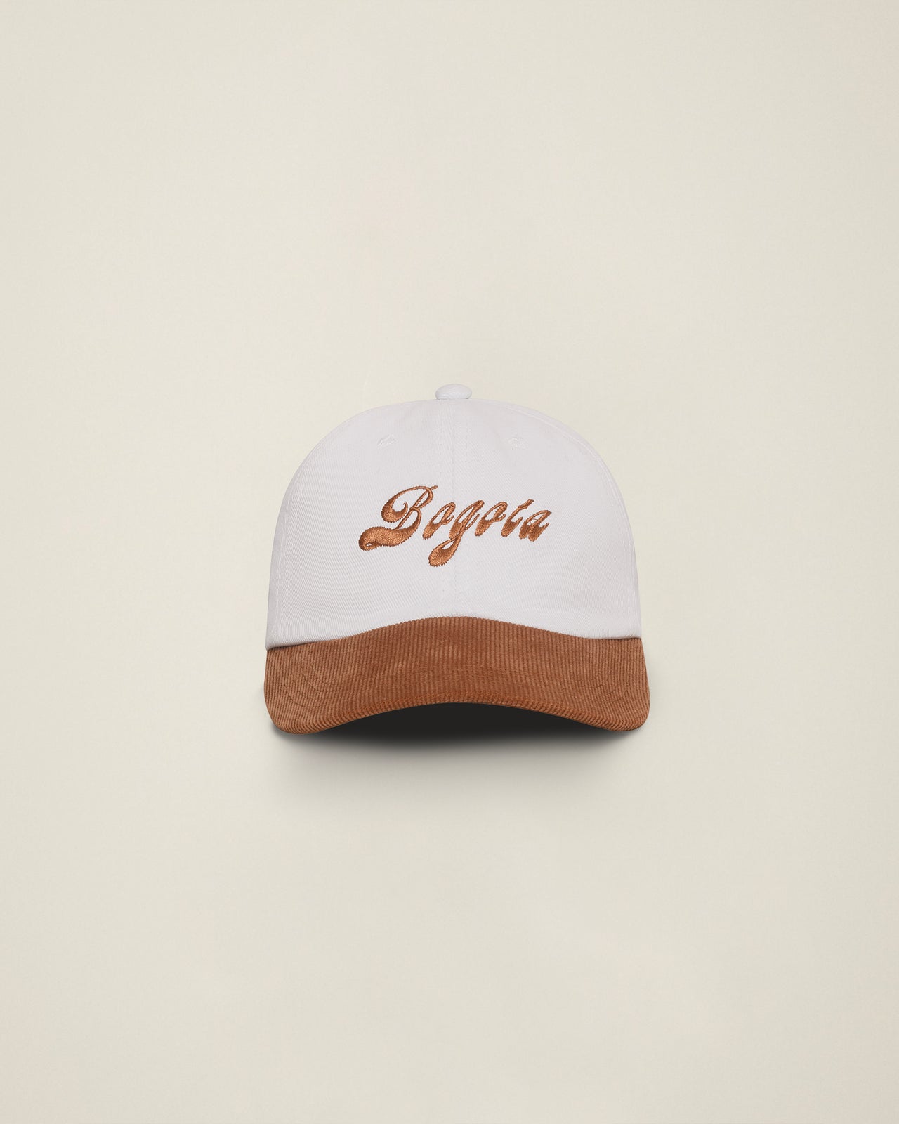 GORRA BOGOTA BLANCA Y CAMEL
