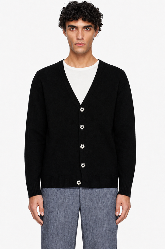 FUTBOL CARDIGAN BLACK