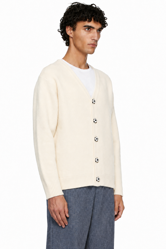 FUTBOL CARDIGAN WHITE